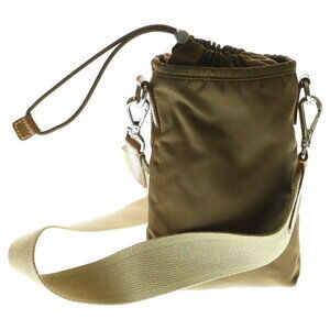 Prada Nylon Crossbody Re Wallet Smartphone Brown Case